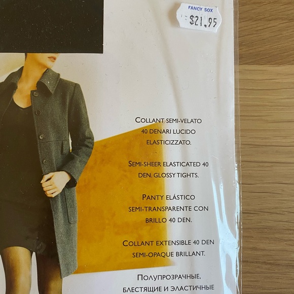 New premium semi sheer black tights from Philippe Matignon Sz 3 M - Picture 3 of 7